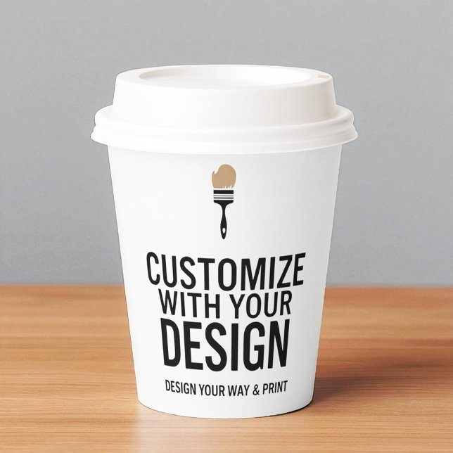 Gobelets En Papier Custom Personalized Blank Company Branded (Créateur téléchargé)