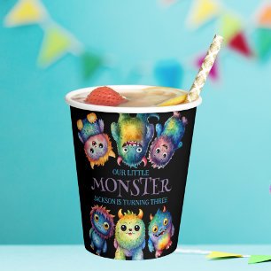 Gobelets En Papier Cute Cudely Colorful Petits Monsters Anniversaire 