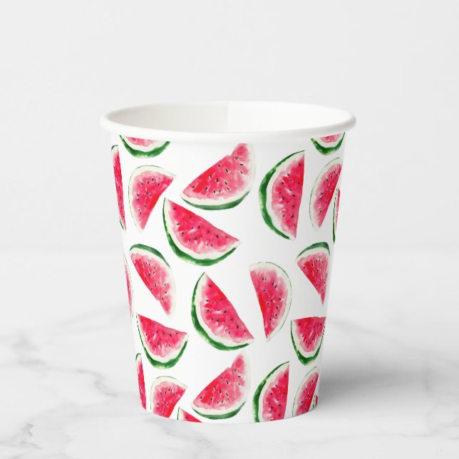 Gobelets En Papier Cute Motif ananas et pastèque (Gauche)