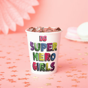 Gobelets En Papier DC Super Hero Girls City Letters
