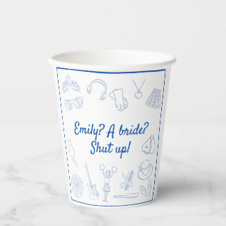 Gobelets En Papier Début 2000's Movie Princess Bachelorette Custom