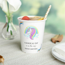 Décorations de fête d'anniversaire de la Unicorn