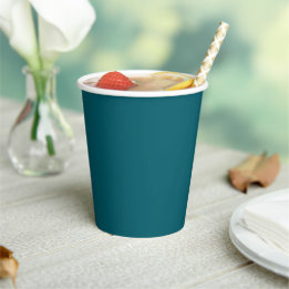 Gobelets En Papier Deep Petrol Paper Cups