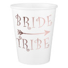 design élégant faux rose or mariée tribu