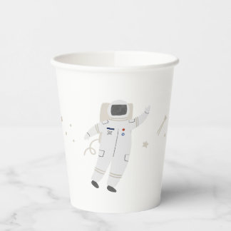 Gobelets En Papier Deux La Lune Astronaut Space Party