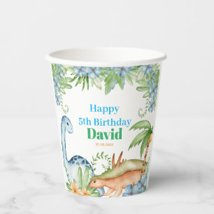Gobelets En Papier Dinosaur anniversaire fournitures tasse papier