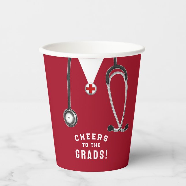 Gobelets En Papier Diplôme de l'école de soins infirmiers (Recto)