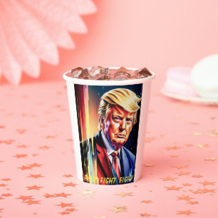 GOBELETS EN PAPIER DONALD TRUMP 2024 COUPES DE PAPIER