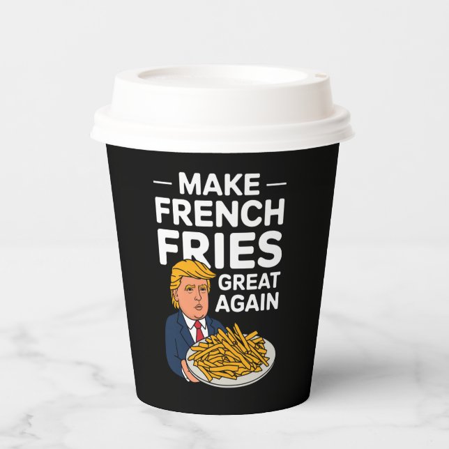 Gobelets En Papier Donald Trump 2024 redonne à la France sa grandeur (Recto)