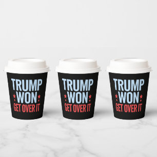 Gobelets En Papier Donald Trump a gagné, passez à autre chose 2024 Tr