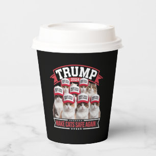 Gobelets En Papier Donald Trump rend les chats sûrs à nouveau Débat 2