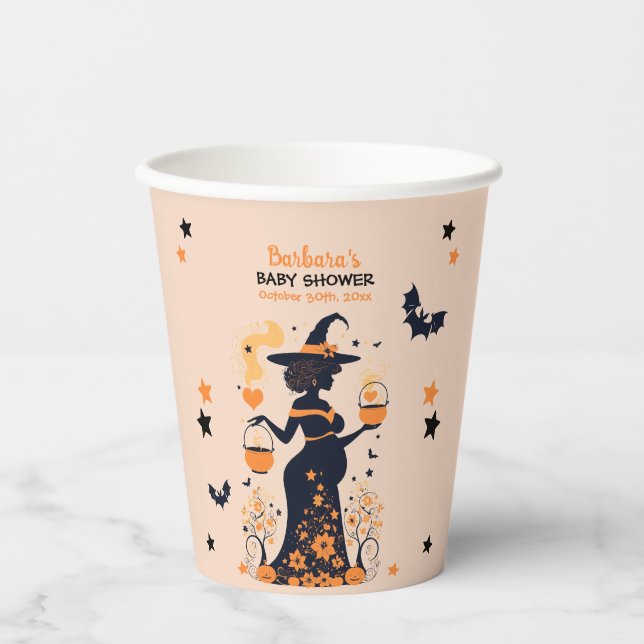 Gobelets En Papier Double Trouble Brew - Un Baby shower Halloween jum (Recto)