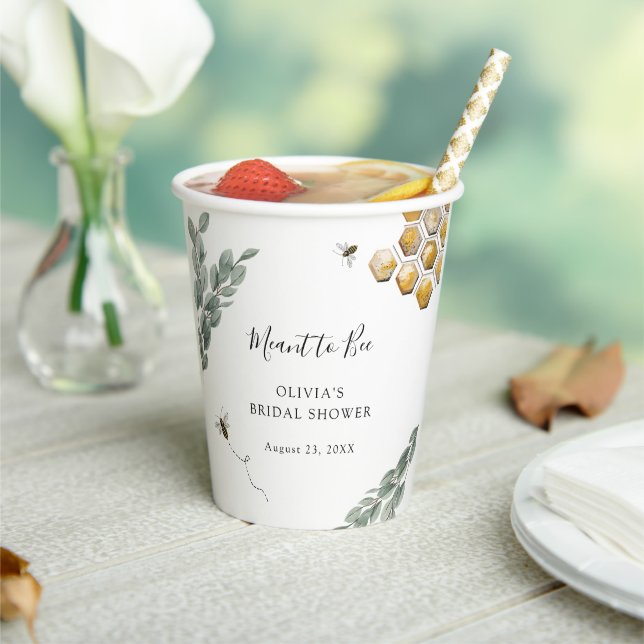 Gobelets En Papier Doux comme peut être Eucalyptus Fête des mariées (Insitu)