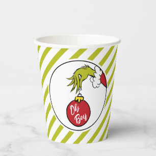 Gobelets En Papier Dr. Seuss   Baby Shower Grinch Garçon Oh Boy