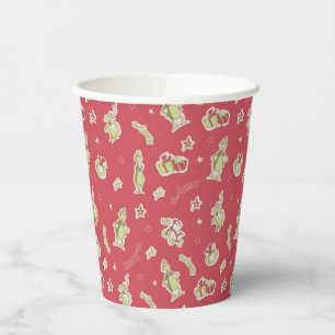 Gobelets En Papier Dr Seuss The Grinch Motif de Noël rouge