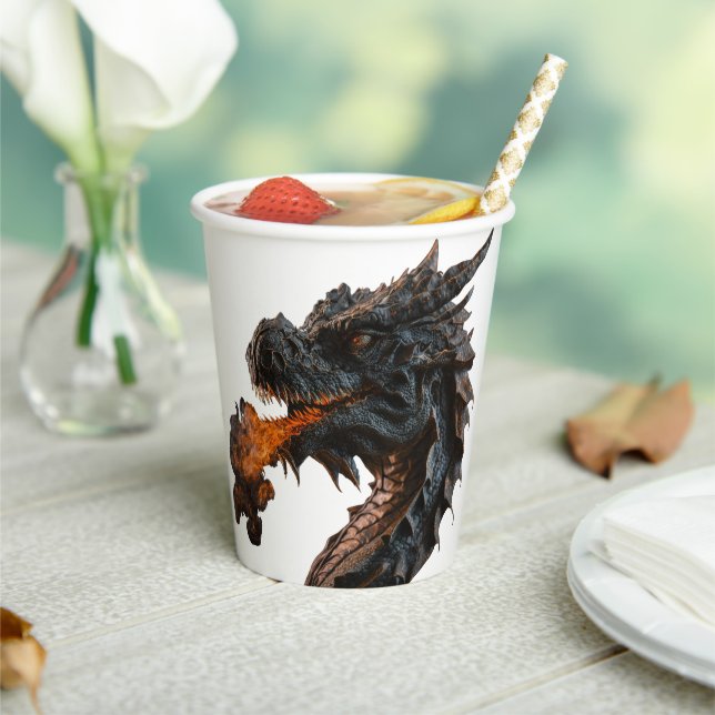 Gobelets En Papier Dragon Paper Party Dragon Cup (Insitu)