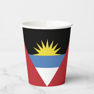 Gobelets En Papier Drapeau d'Antigua-et-Barbuda