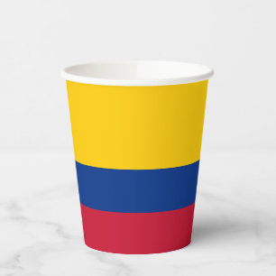 Gobelets En Papier Drapeau de la Colombie