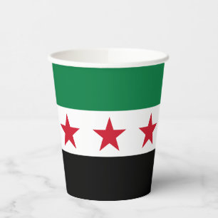 Gobelets En Papier Drapeau de la Syrie