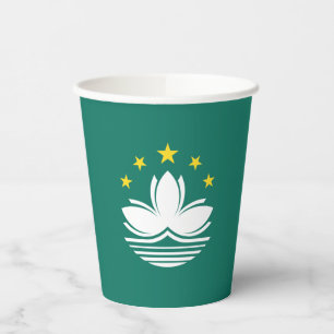 Gobelets En Papier Drapeau de Macao