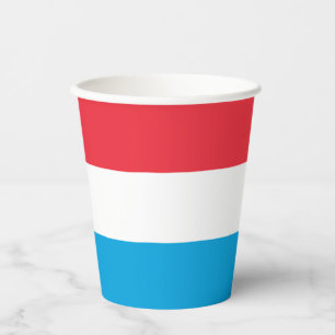 Gobelets En Papier Drapeau du Luxembourg