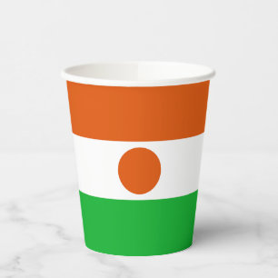 Gobelets En Papier Drapeau du Niger