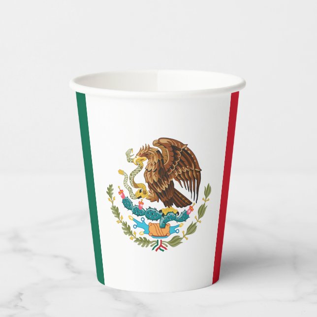Gobelets En Papier Drapeau mexicain (Gauche)