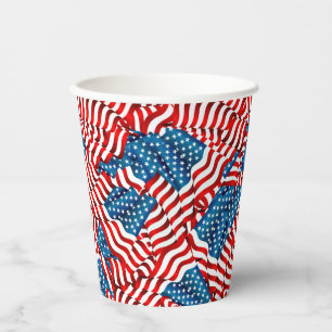 Gobelets En Papier Drapeaux