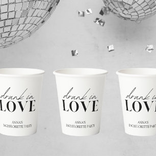 Gobelets En Papier Drunk in Love Bachelorette