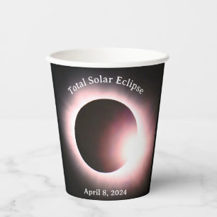 Gobelets En Papier éclipse solaire 2024, 8 avril