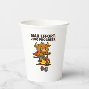 Gobelets En Papier Effort max. Zero Progress - Bullio's Gym Series