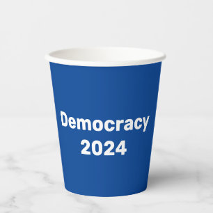Gobelets En Papier Élection présidentielle de 2024 pour la démocratie