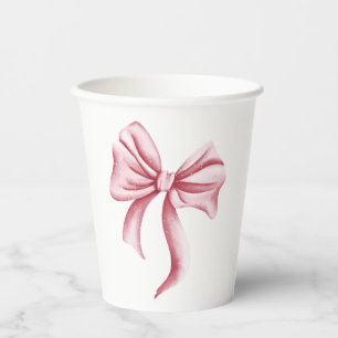 Gobelets En Papier Élégant minimaliste Baby shower de cabot rose