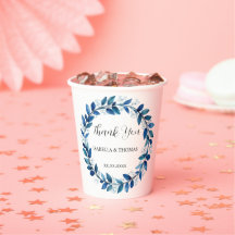 Elegant Victorian Navy Blue Lily Floral Botanical 