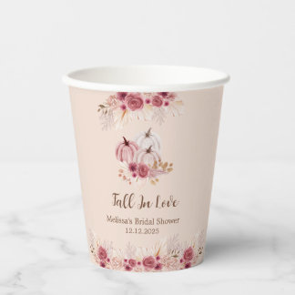 Gobelets En Papier Élégante Tombez Amoureuse Bohème Coupe en papier C