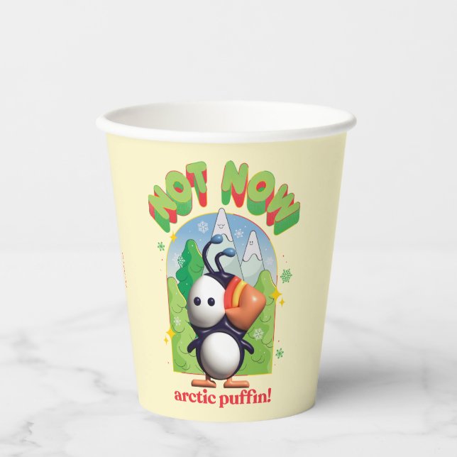 Gobelets En Papier Elf the Movie | Pas maintenant Arctic Puffin! (Recto)