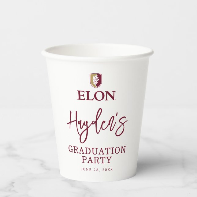 Gobelets En Papier Elon Graduation (Recto)