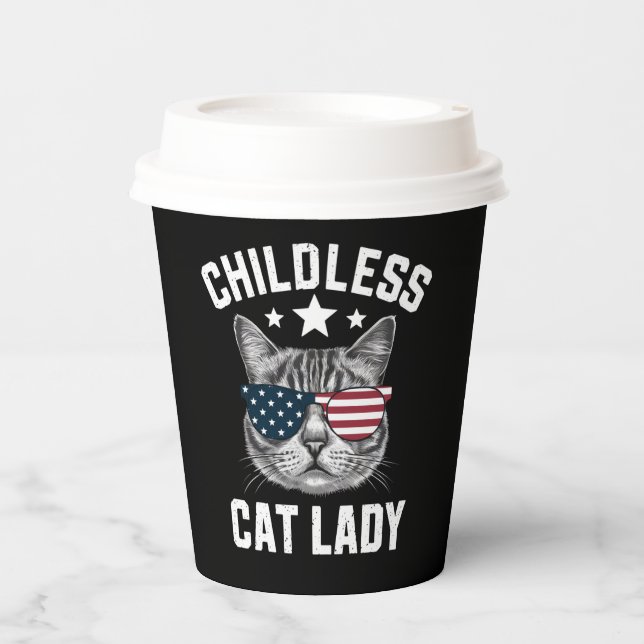 Gobelets En Papier Enfant Chat Lady 2024 (Recto)