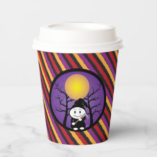 Gobelets En Papier Enfant en costume Grim Halloween tasse de papier r