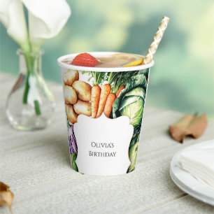 Gobelets En Papier Enfants Cultivés Localement Farmers Market Anniver