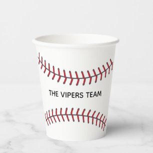 Gobelets En Papier Équipe de baseball Cool Ball Joueur Ligue Personna