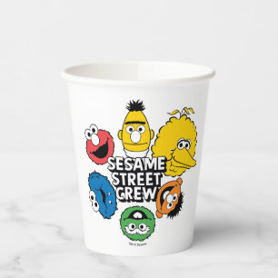Gobelets En Papier Équipe de Sesame Street