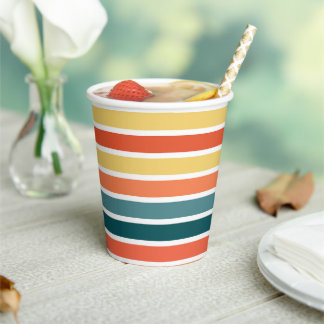 Gobelets En Papier Été de '77 Stripes