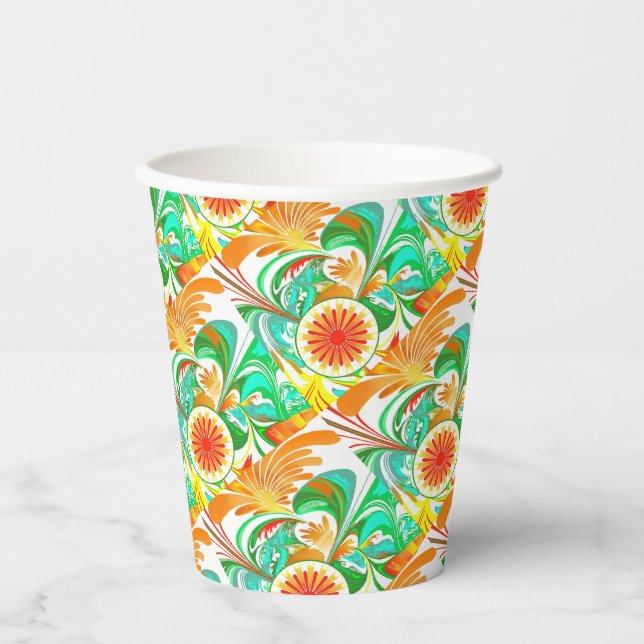Gobelets En Papier Explosion de Citrus (Recto)