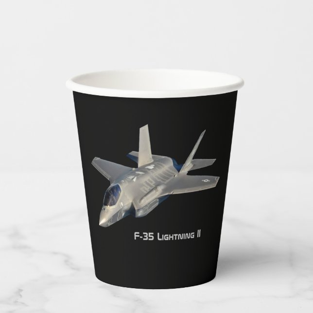 Gobelets En Papier F-35 Lightning II Panther Jet Fighter (Recto)