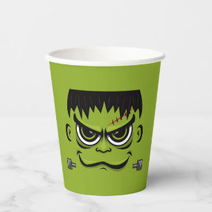 Gobelets En Papier Face Frankenstein Halloween