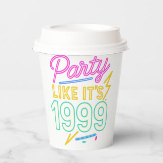 Gobelets En Papier Faire la fête comme si c'était 1999®™ – Tension né