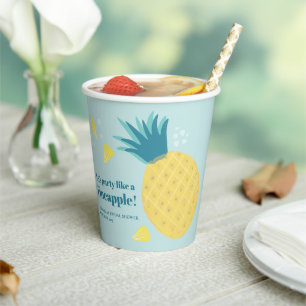 Gobelets En Papier Faisons la fête comme un ananas