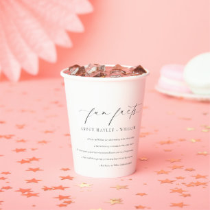 Gobelets En Papier Faits amusants sur le mariage d'Ellesmere