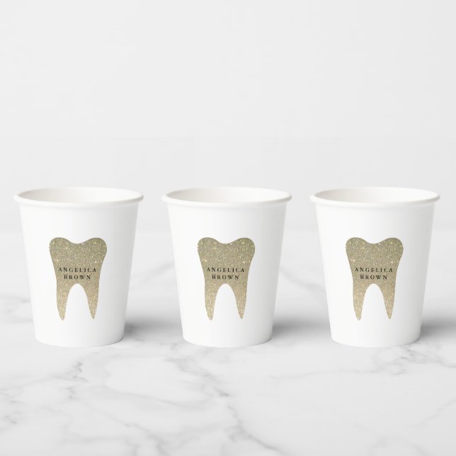 Gobelets En Papier Faux Parties scintillant Dental Office Tasses à pa (Multi)